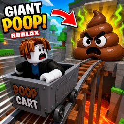 💩CART RIDE INTO A GIANT POOP🚂
