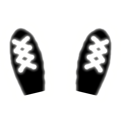 Emissive Ruffle Vkei Kawai Black Bunny Ears (GLOW) Roblox item