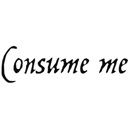 ♱ Low Waist Tattoo ‘Consume me’ (Black)