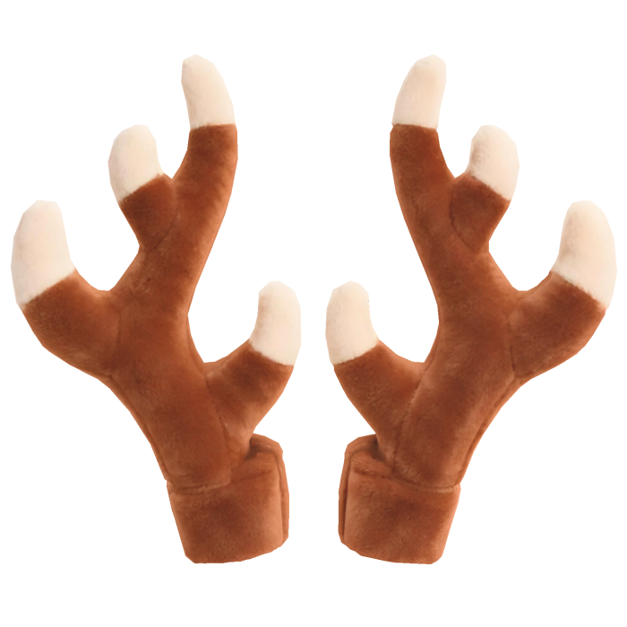 Plush Brown and Cream Deer Antlers