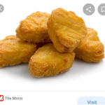 Chicken nuggets and domino cat