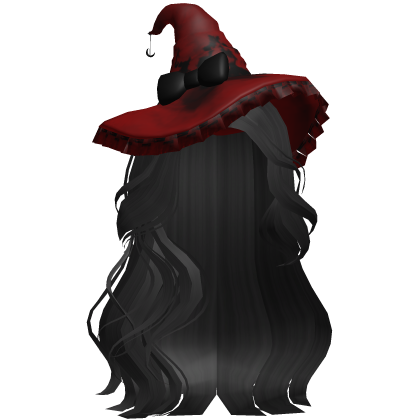 Halloween Side Swept Witch Hair (Black)