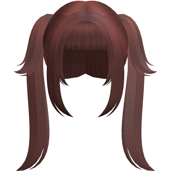 red cute neat moe anime pigtails