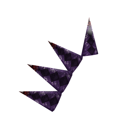 Purple Spiked Alien Drag Shoulderpiece - Right