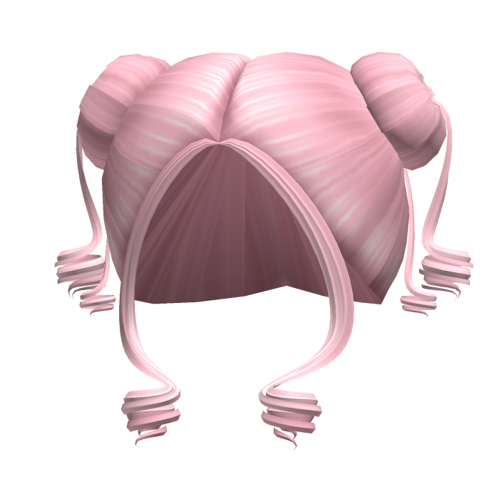 -',ৎ Preppy Messy Curly Buns in Pink