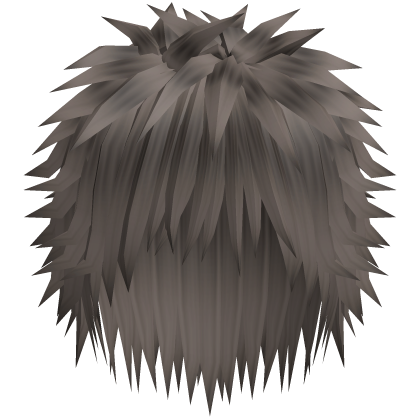 spiky messy emo hair in ash brown