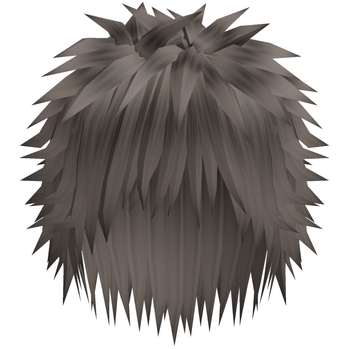 spiky messy emo hair in ash brown