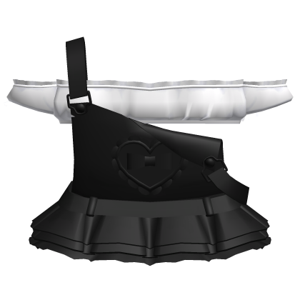 ♡ kawaii black overalls with cute white top Roblox item