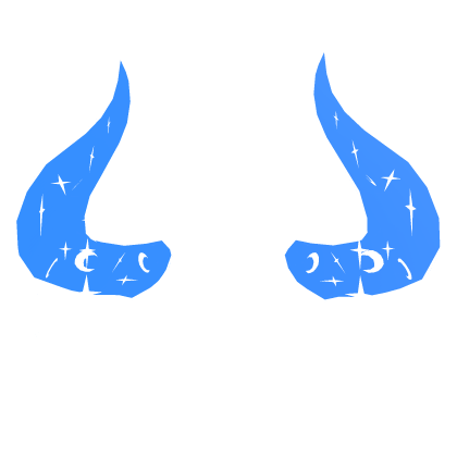 Blue Cosmic Horns Neon Roblox item