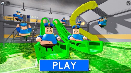 TOXIC SLIDE PRISON RUN! (Obby)