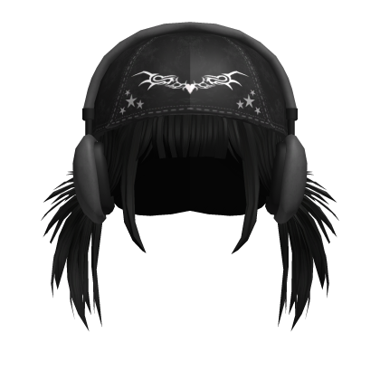 Low messy punk buns w/ y2k cap and headphones Roblox item