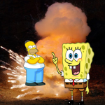 spongebob and homer simpson crossover episode 2004