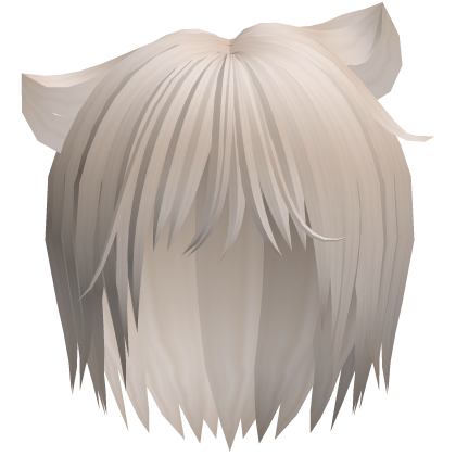 messy cute emo vkei catboy hair in blonde