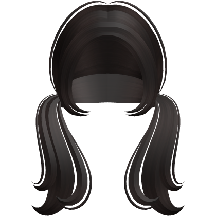 ♡ kawaii pigtails in Dark Brown