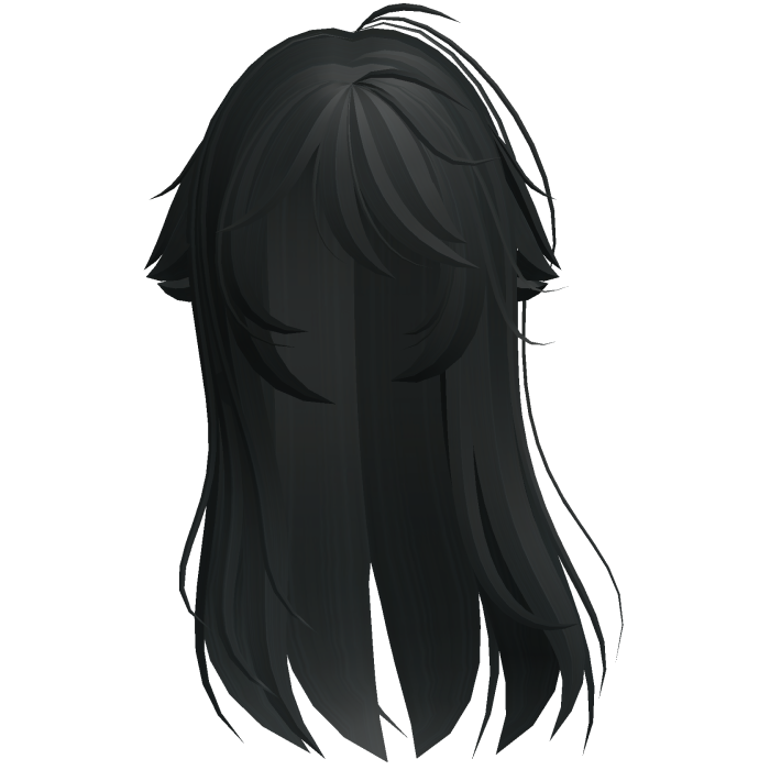 Dark Teal Shy Moe Cat Girl Windy Whispy Hair