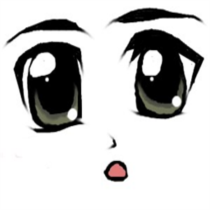 Anime Face Roblox decal