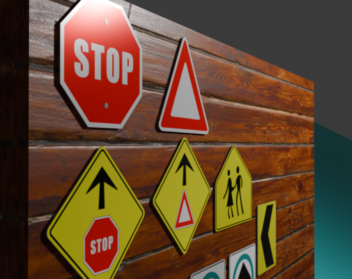 Street Sign Pack – 42 Pieces (Custom & Modular)   preview 2