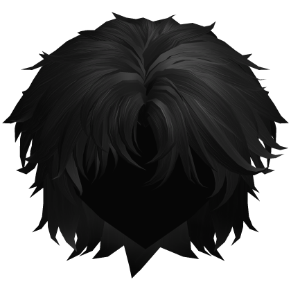 Black Messy Wolfcut