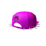 Pink Backwards Spike Flatbrim Baseball Hat