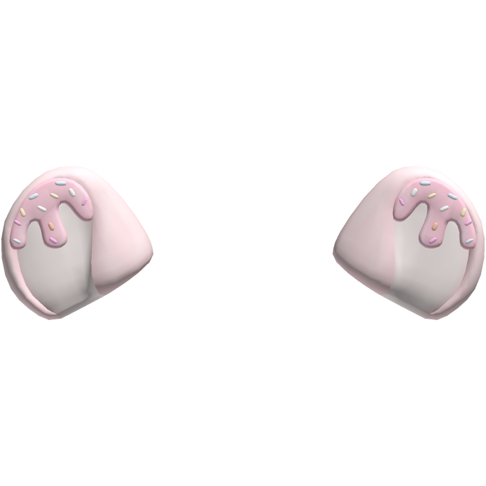 ♡ pink frosting sprinkle cute mouse ears