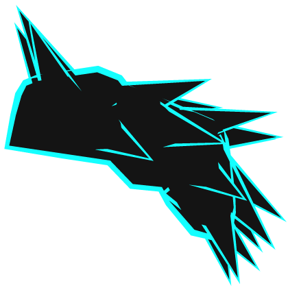 Blue Cartoony Demon Knight Pauldron (LEFT)