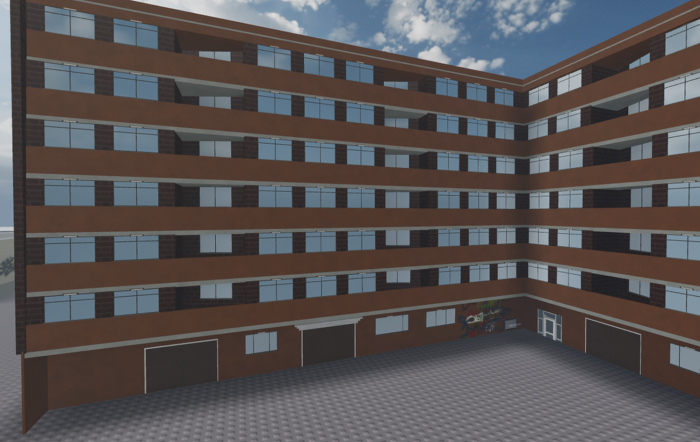 UK Council Estate Apartment Block | Exterior Only preview 1