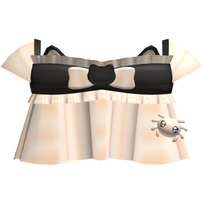 ♡・Cutesy halloween kitty orange spooky dress