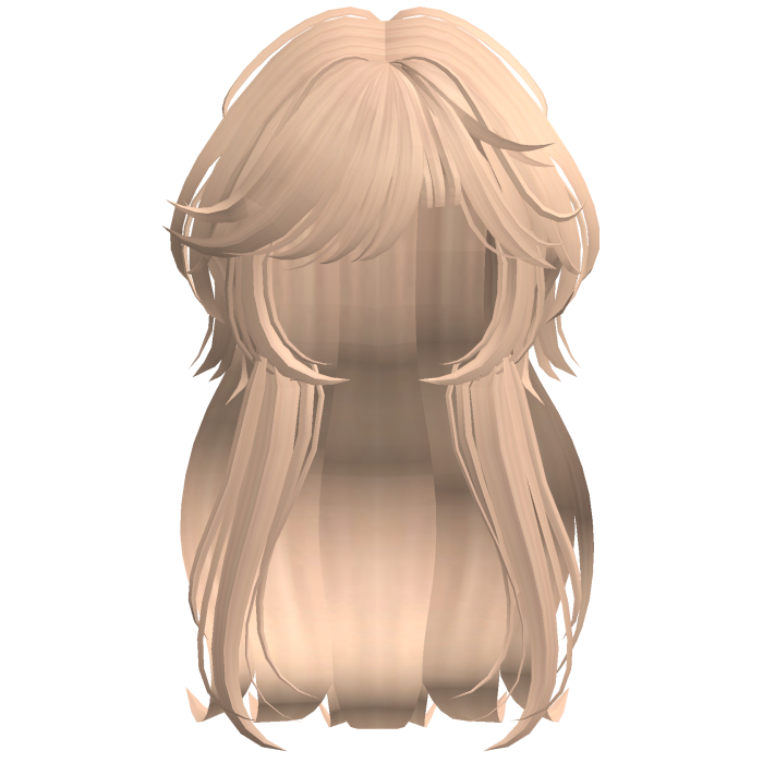 Shaggy Wavy Layered Hair w/ Side Bangs (Blonde)