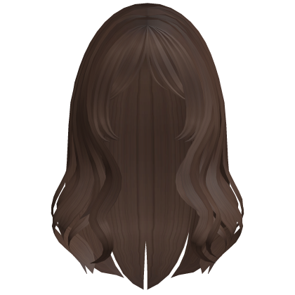 Preppy Wavy Hair w/ Curtain Bangs (Brown)