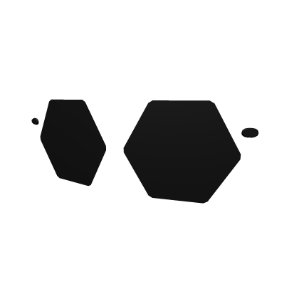 Sparkling Robux Shades: Black Lenses Addon Roblox item