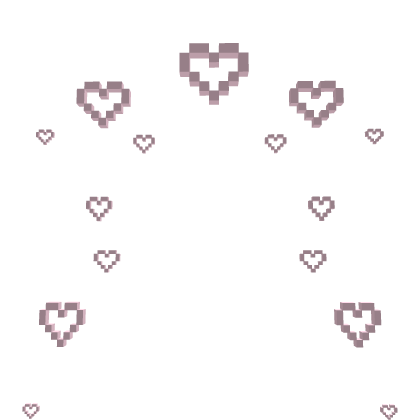 Confetti In Heart Pixel (Pink)