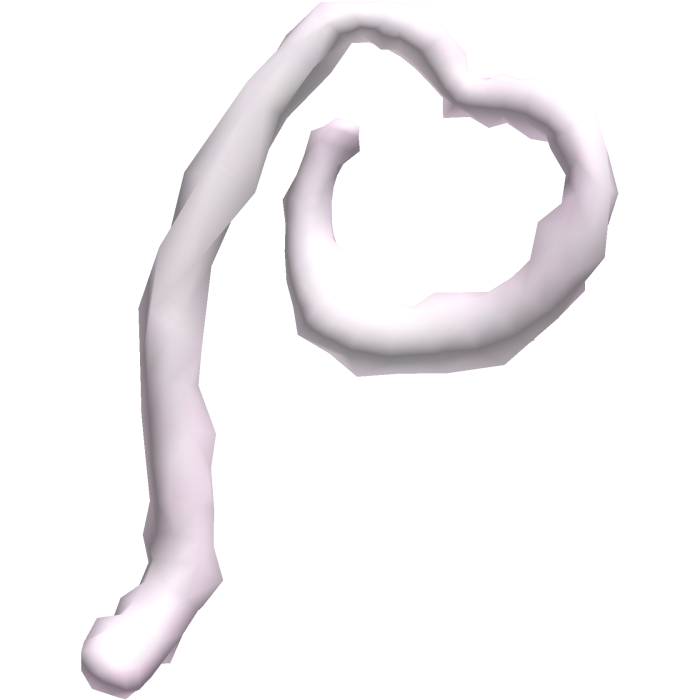 School kawaii kitty heart shaped pink tail