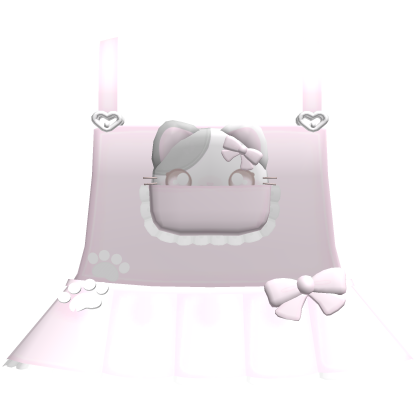 ♡ ꒱ adorable pink kawaii kitty overalls !