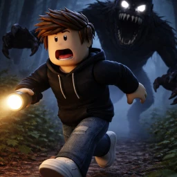 Dikejar monster hitam icon