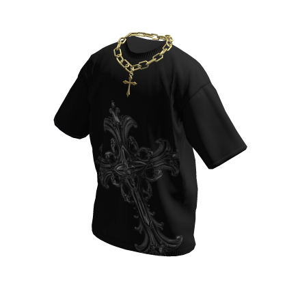 Cross T-Shirt w/ Gold Chain thumbnail