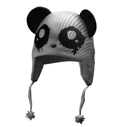 Evil halloween panda knit