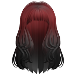 Y2K Wavy Hair Red to Black