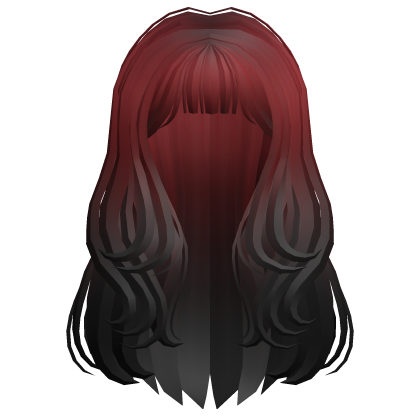Y2K Wavy Hair Red to Black