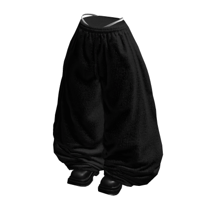 Fade Balloon Sweatpants (Black White)