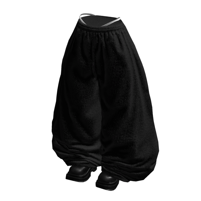 Fade Balloon Sweatpants (Black White)