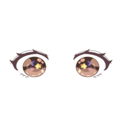 Brown chibi eyes Roblox decal