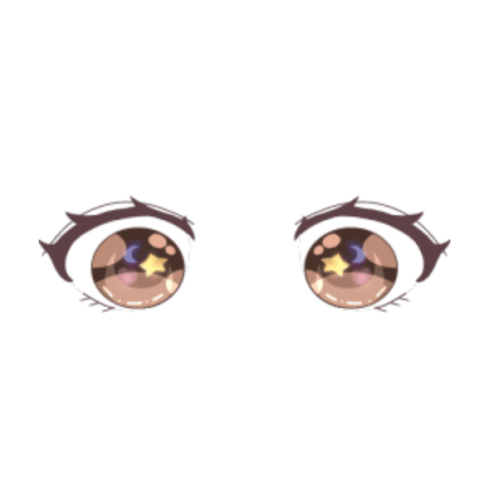 Brown chibi eyes Roblox decal