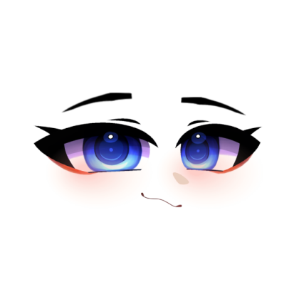 Anime blue eye face Roblox decal