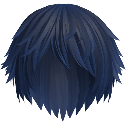 Blue Cute Emo Kitty Tuft Hair