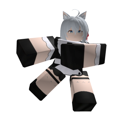 Alya Maid Cat Girl Back Companion