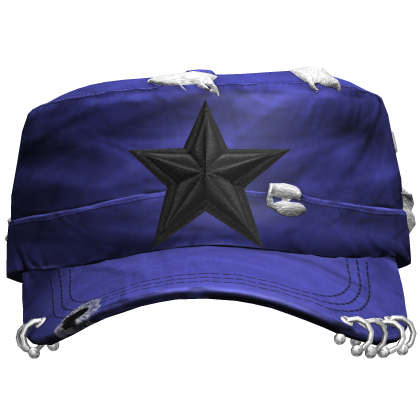 Blue Star Y2K Grunge Cap Roblox item