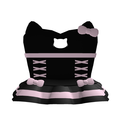 ♡ Kawaii Kitty Dress (Black) ♡