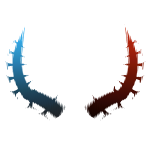 Red and Blue Animated Hologram Horns