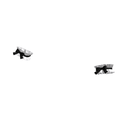 ♡ : kawaii black + white ribbon wrist cuffs thumbnail