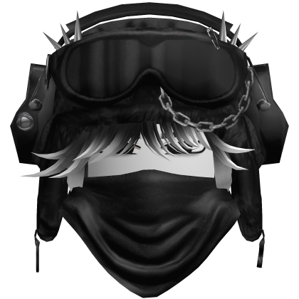 Emo Vkei Boy w Ushanka + Bandana Black/White thumbnail